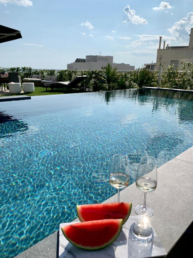 New Luxury Apartment With Private Heated Pool And Amazing Terrace With Seaview Split Exterior photo
