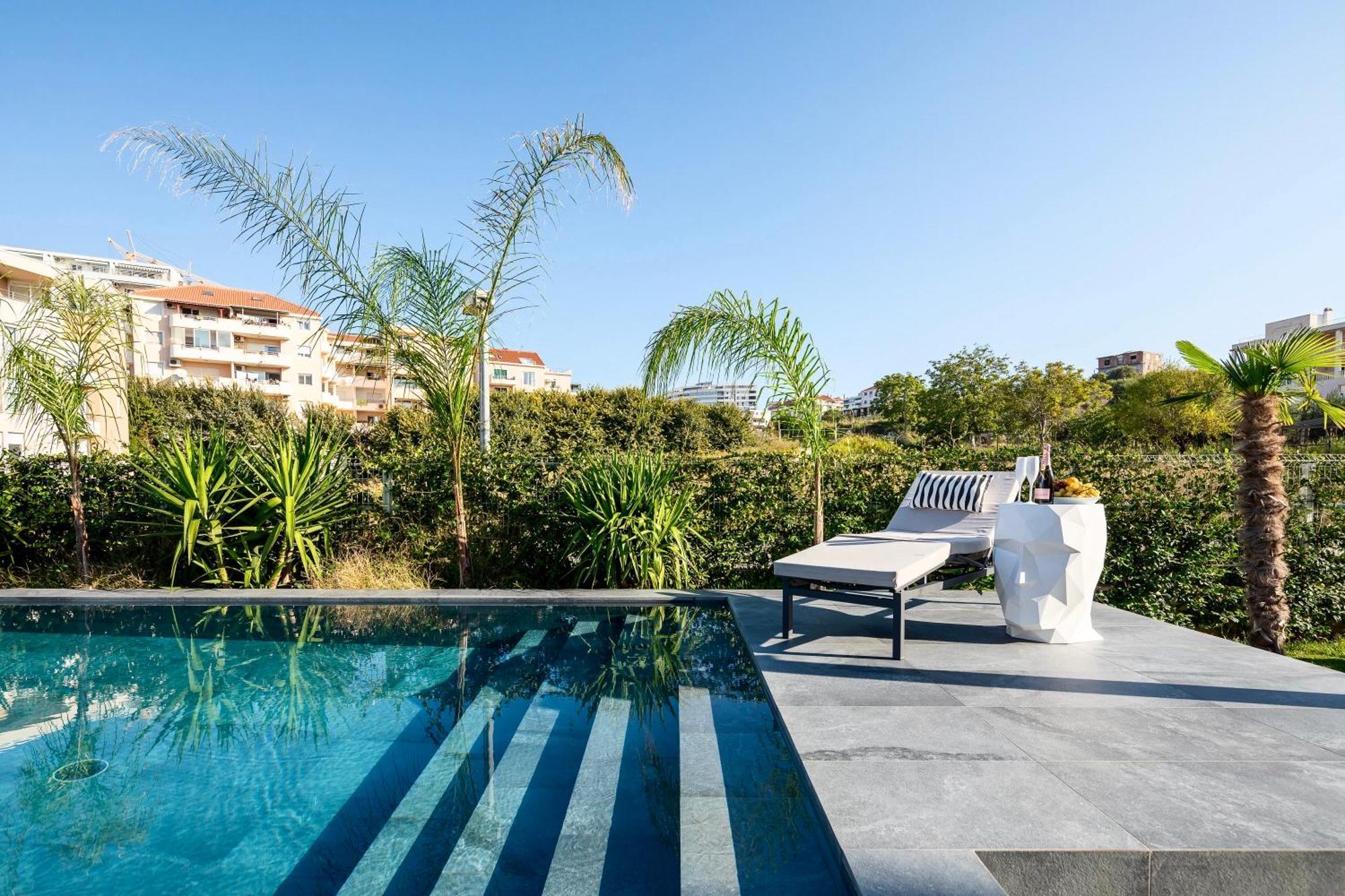 New Luxury Apartment With Private Heated Pool And Amazing Terrace With Seaview Split Exterior photo